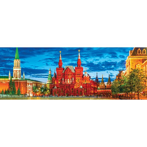 Пазл Premium 500 элементов размер 67 х 23 см - Панорама Красная площадь  